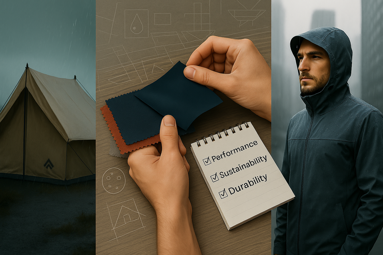 Waterproof Fabric vs a Water Resistant One + How to Choose the Ideal One for Your Application