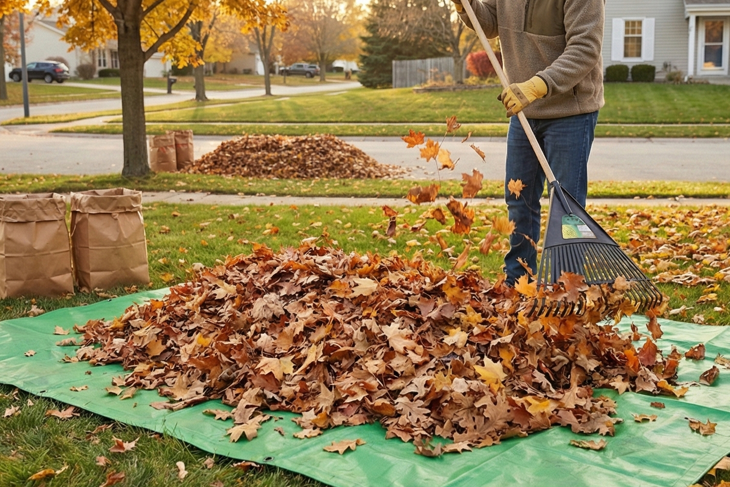 Rake Less, Haul More: How a Heavy-Duty Leaf Tarp Can Transform Your Fall Cleanup