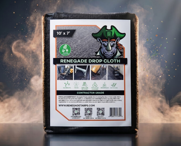 Renegade Ready Tread Drop Cloth 10' x 7' BLACK