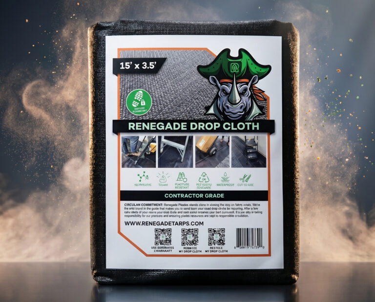 Renegade Ready Tread Drop Cloth 15' x 3.5' BLACK